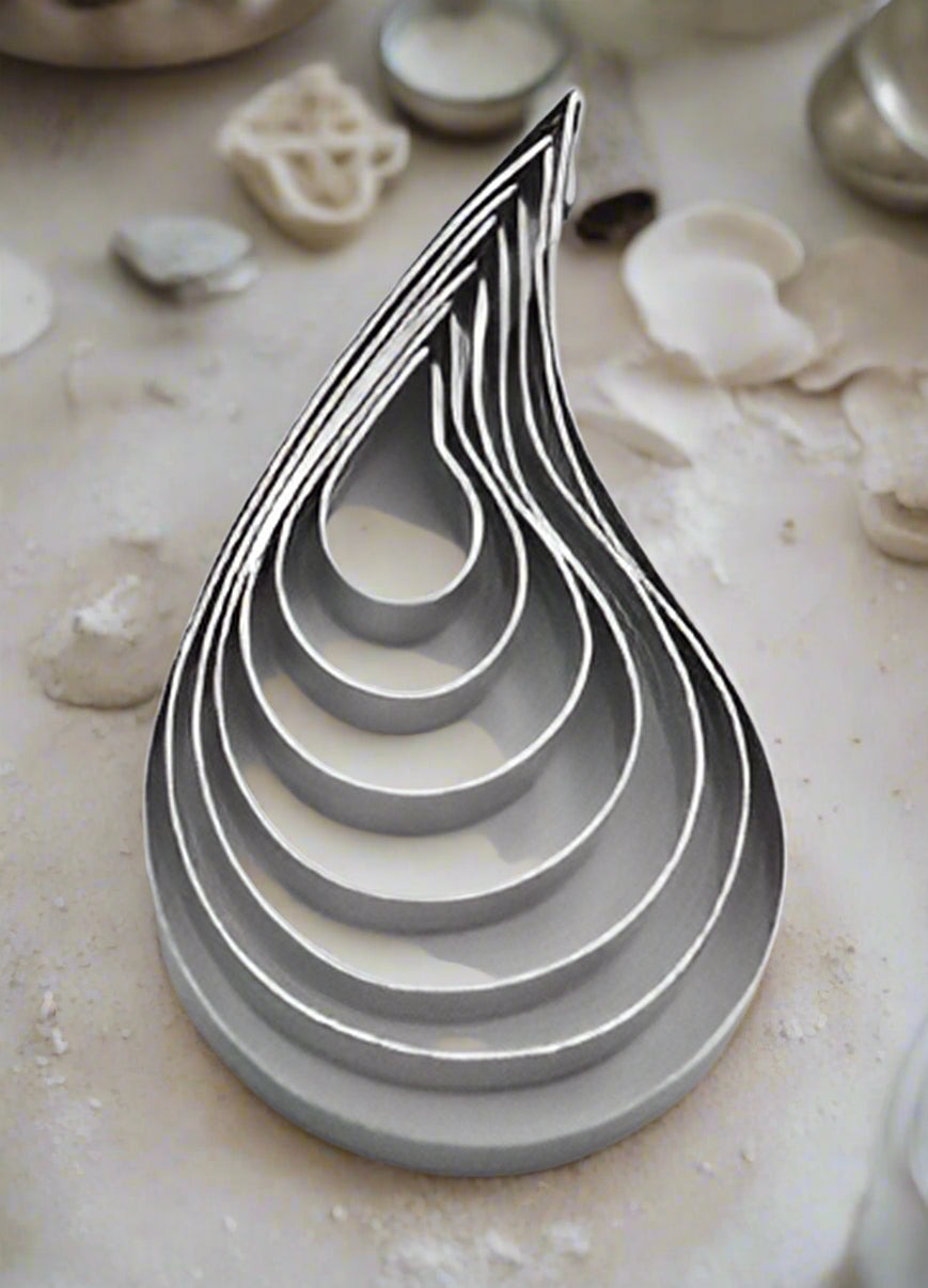 Rose Leaf Plain Cutter Set-7 Pcs-S/S