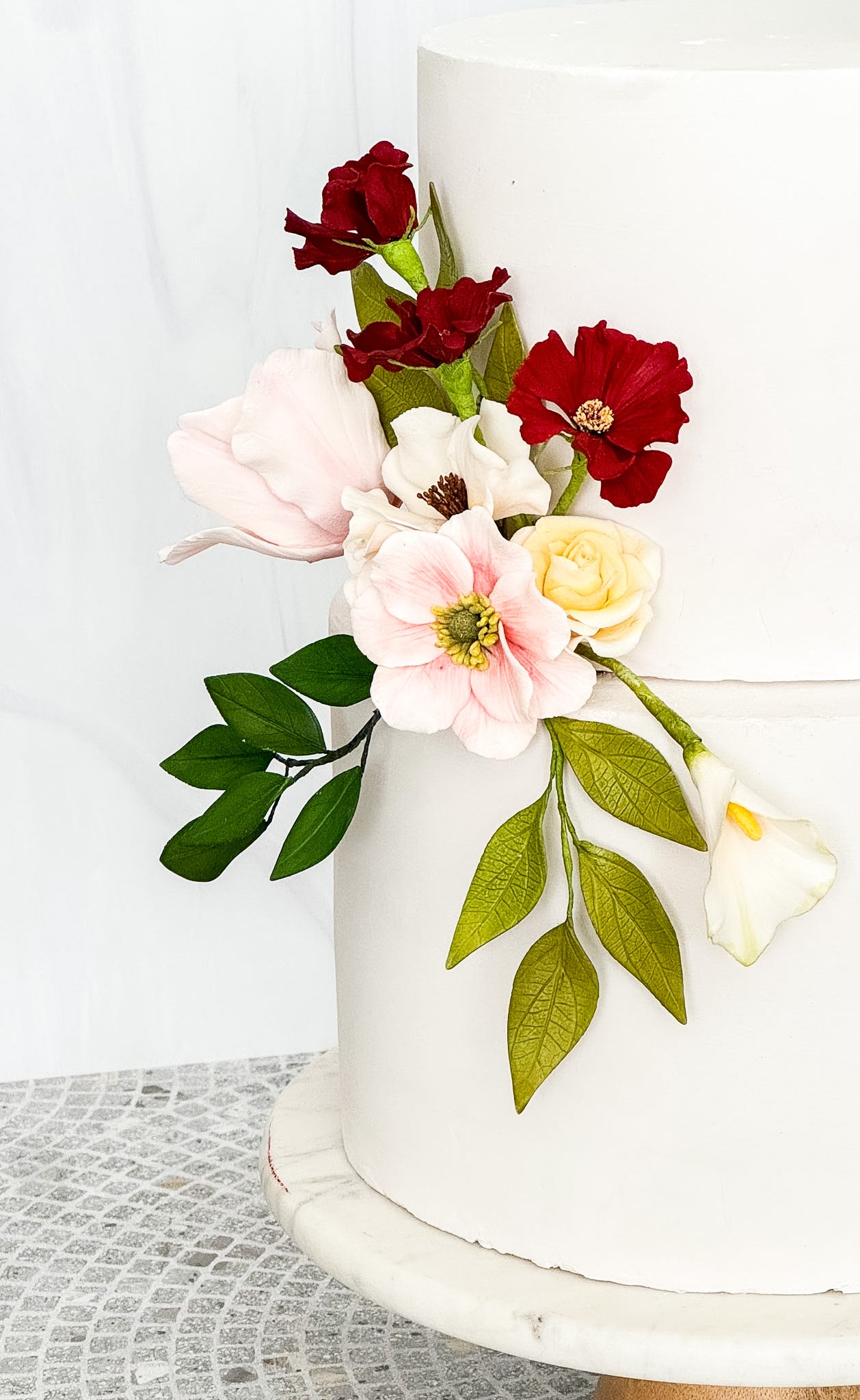 Chocolate Cosmos Sugar Flower