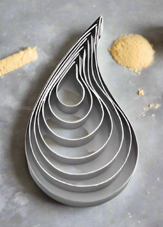 Rose Leaf Plain Cutter Set-7 Pcs-S/S