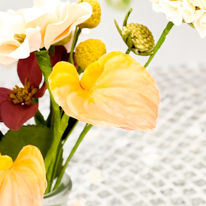 Peach Anthurium Sugar Flower
