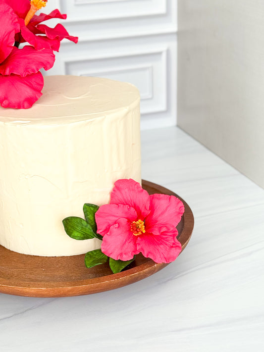 Hot Pink Hibiscus Sugar Flower