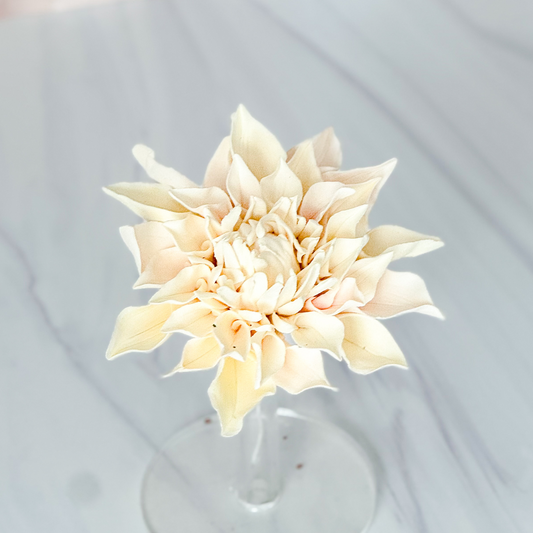 Soft Blush Pink Dahlia Sugar Flower