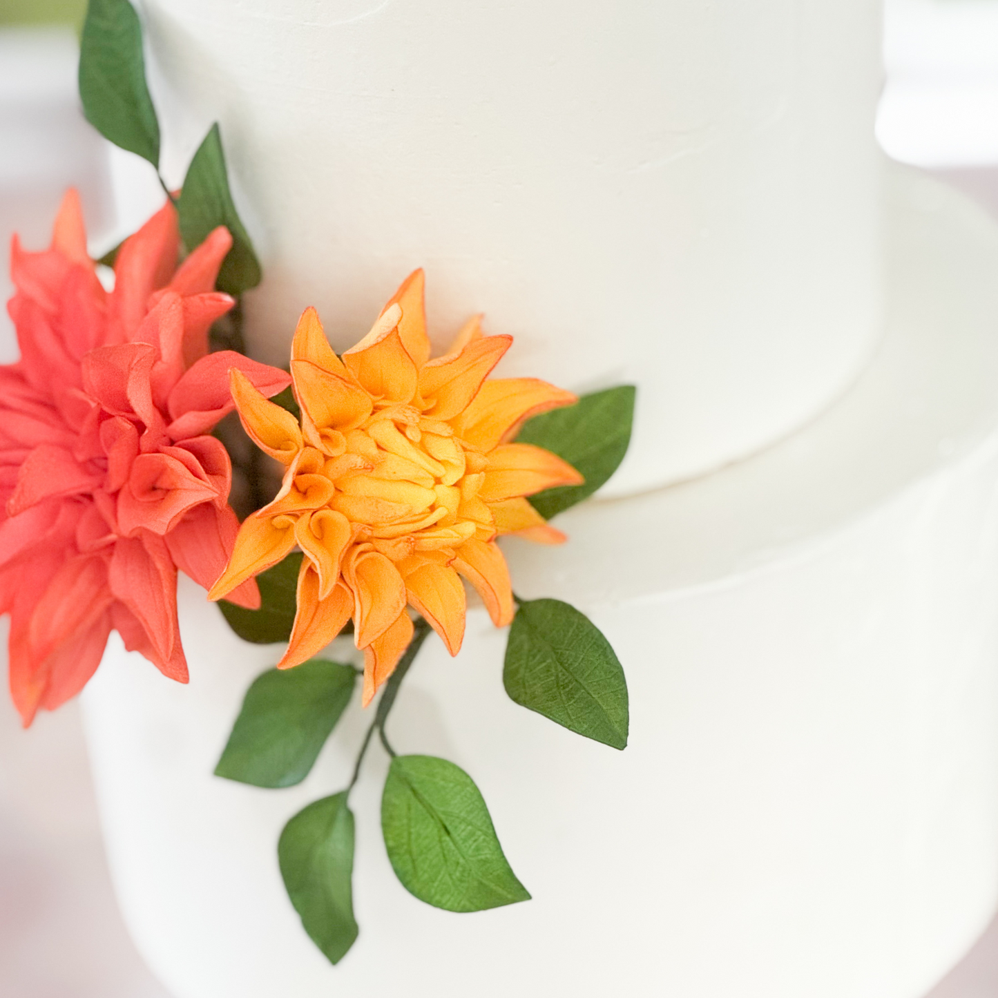 Golden Yellow Dahlia Sugar Flower